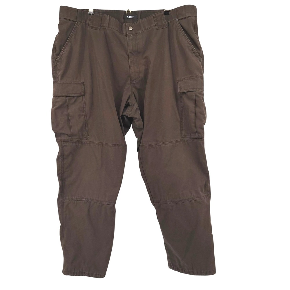 5.11 Tactical Mens Brown Ripstop Cargo Pants 3XL 42x32 Regular Utility Workwear